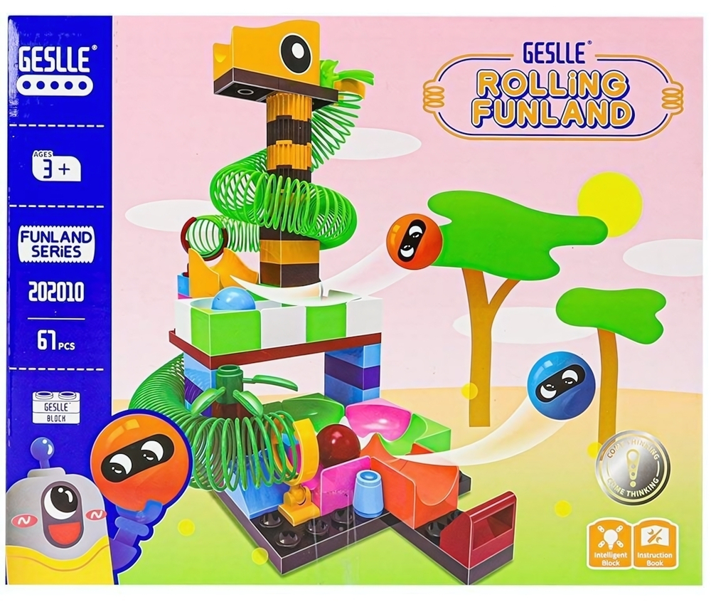 Конструктор сборный "Страна пружиния №9" (67эл.) (28×5.5×23) (Арт. Y843259)