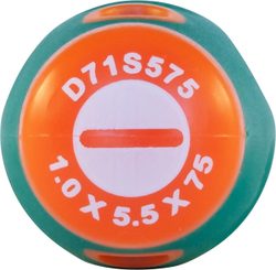 D71S575 Отвертка стержневая шлицевая ANTI-SLIP GRIP, SL5.5х75 мм