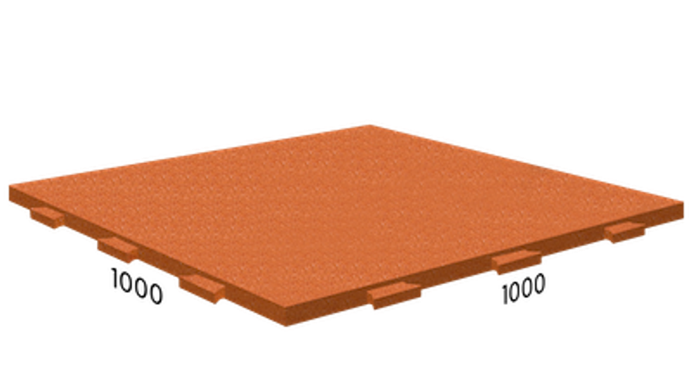 Rubblex Active (скрытый ласточкин хвост) 100х100х4 см 65ШОР Оранжевое