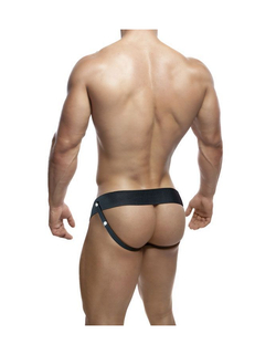 Черный мужской страпон DR. SKIN 7INCH HOLLOW STRAP ON - 17 см.