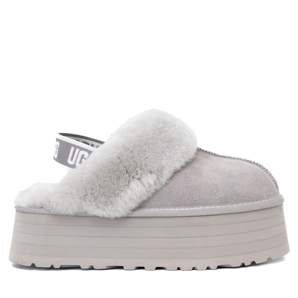 Ugg Funkette Slippers Platform Grey Violet