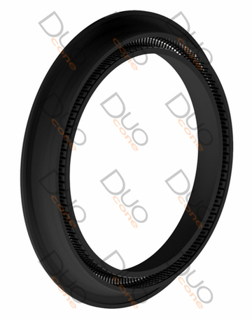 Штоковое уплотнение УШ-37-2 (80*95*90*7*1.5) Ф4 / U-нерж.сталь