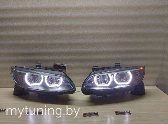 Передние фары ANGEL EYES LED BLACK HID для BMW 3 E92 E93
