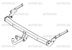 Фаркоп AvtoS для TOYOTA RAV-4 з/к на двери (2009-2012) с универсальной электрикой и сертификатом в комплекте, арт.(TY 23+electr)
