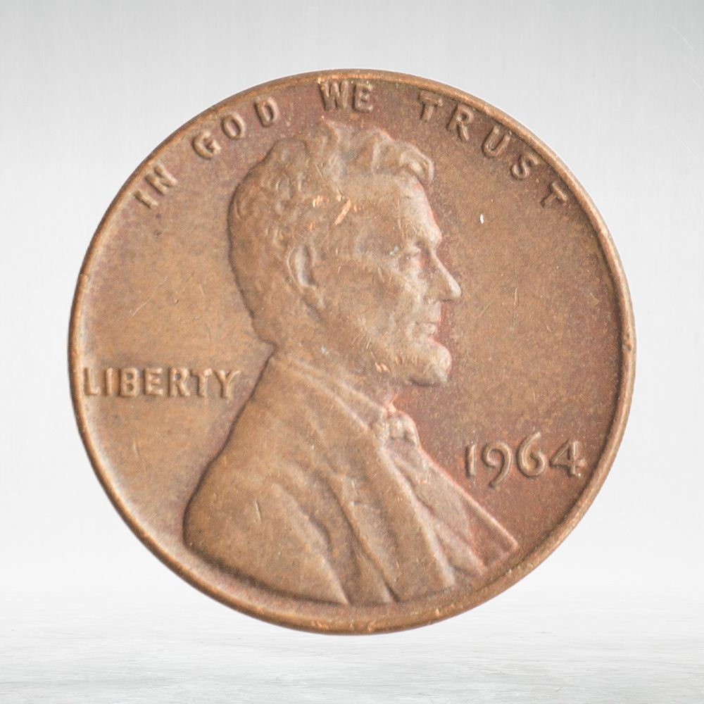 USA, 1 Cent, 1964 - Lincoln Memorial Cent, VF
