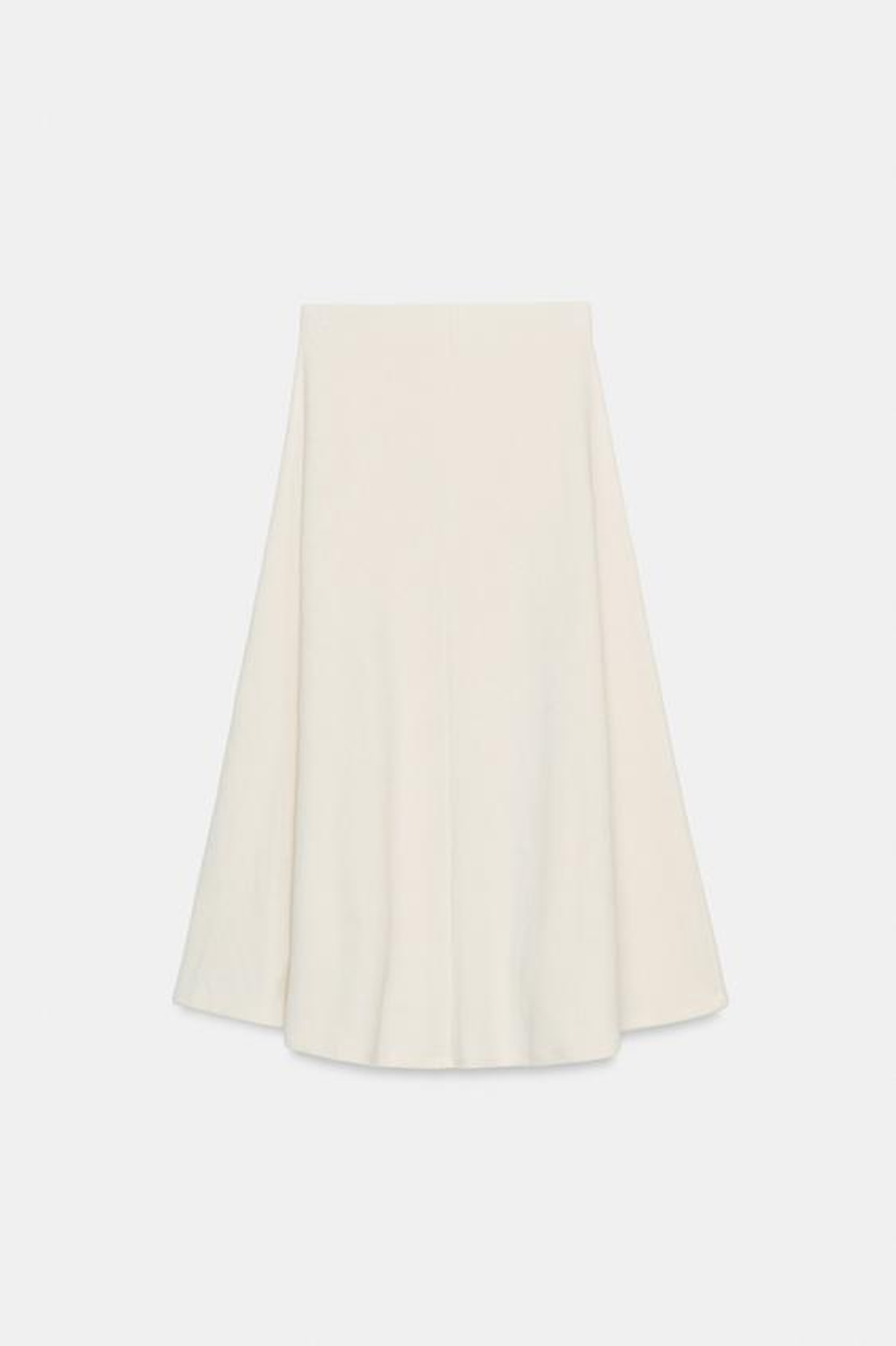 ZARA ЮБКА ИЗ МЯГКОЙ ТКАНИ, ЖЕЛТОВАТО-БЕЛЫЙ