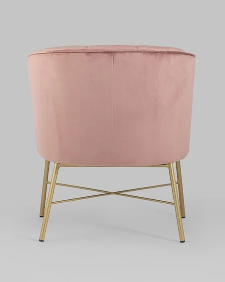 Кресло Chalet розовый велюр