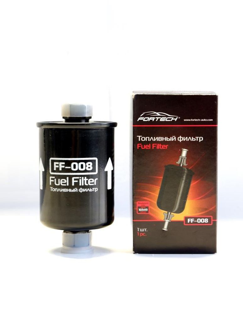 FF-008 (5510, GB302E) Фильтр топливный FORTECH 1.5 VAZ Lada гайка 2108-2109 (injector)1.5, Lada 2110