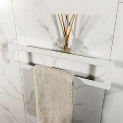 Держатель для полотенец MetaDec Qadrate 40см белый