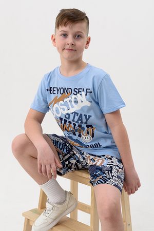 Пижама с шортами для мальчика Круть детская короткий рукав