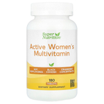 Super Nutrition, мультивитамины для активных женщин, с воронцом кистевидным, изофлавонами сои и концентратом клюквы, 180 таблеток