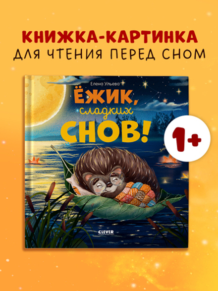 Книжки-картинки. Ёжик, сладких снов!