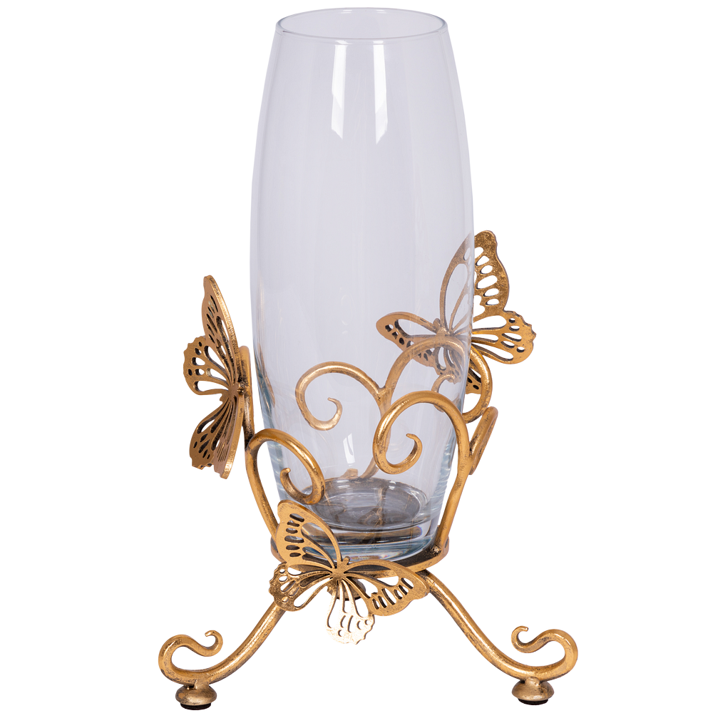 Ваза Бабочка Эир Бронза