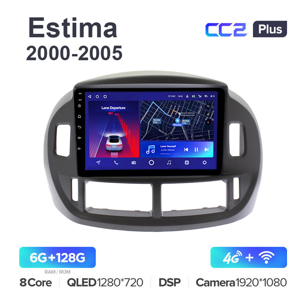 Teyes CC2 Plus 9"для Toyota Estima 2000-2005