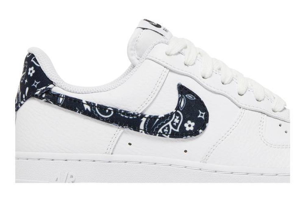 Кроссовки Nike Air Force 1 Low 07 Essential "Black Paisley" (Женская размерная сетка)