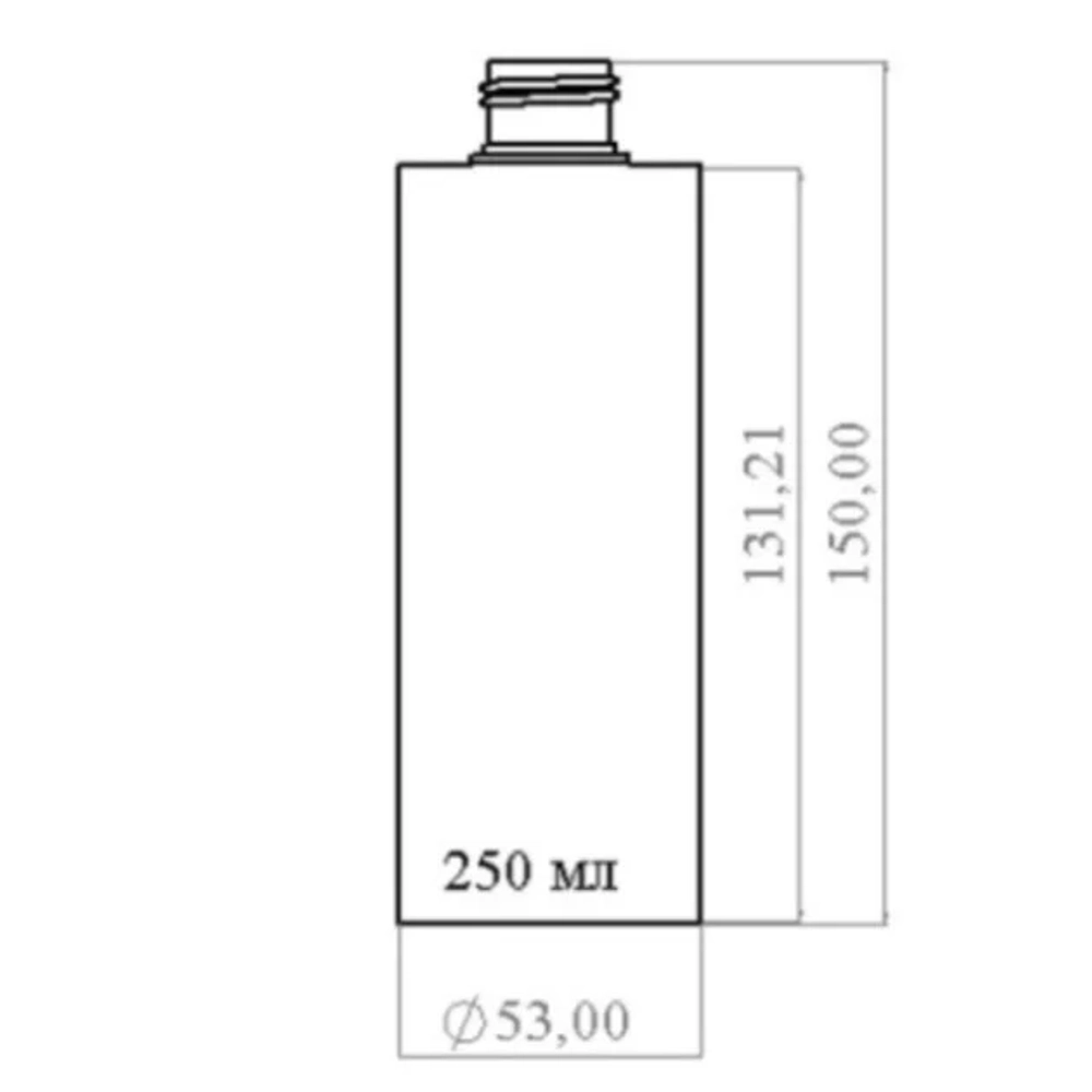 Флакон ПНД 250 мл (24) Белый цилиндр