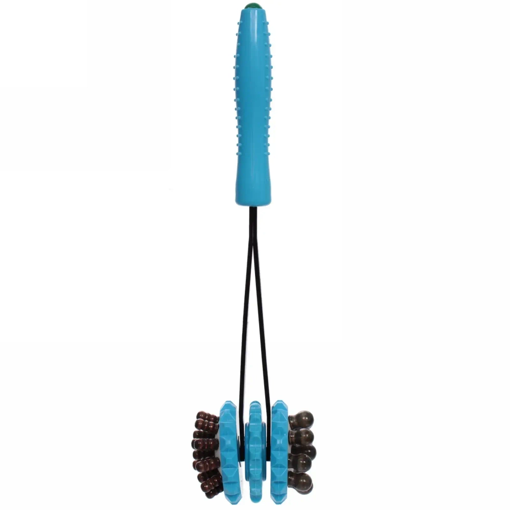 Массажер для тела «Молоток» 3 колеса, 38*9 см (синий)