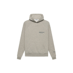 Толстовка Fear of God Essentials FW21 Pullover Hoodie Dark Heather Oatmeal Logo, FOG-FW21-158