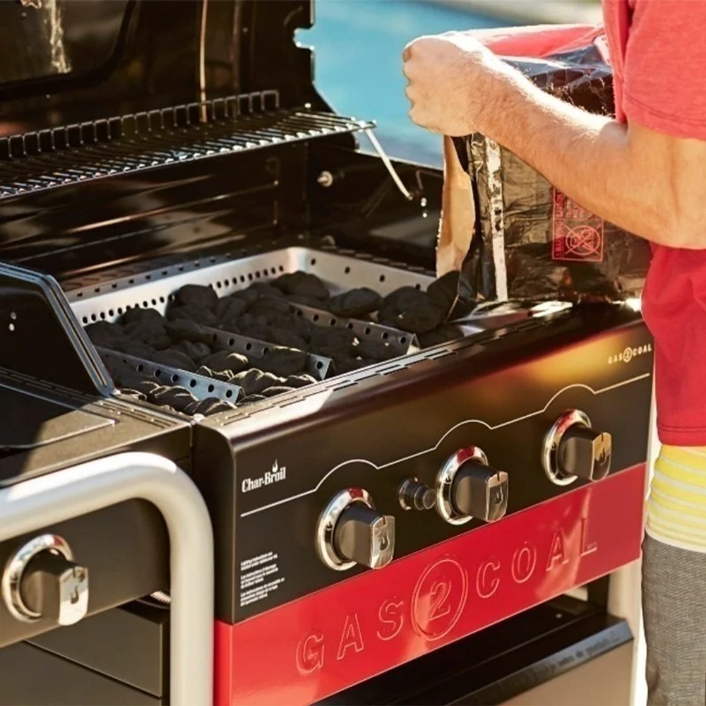 Угольно-газовый гриль Char-Broil Gas2Coal Hybrid 3B, 468300618