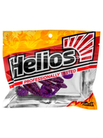 Виброхвост Helios Shaggy 5,12"/13 см Black & White 5шт. (HS-18-023)