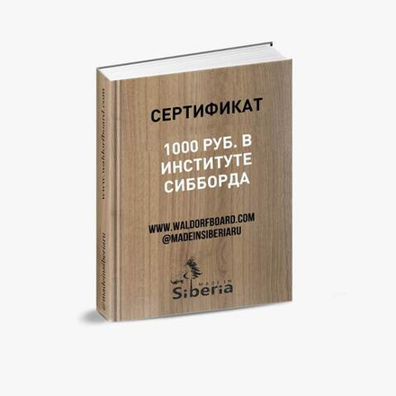Подарок: Сертификат на 1000 руб. в Институте Сибборда