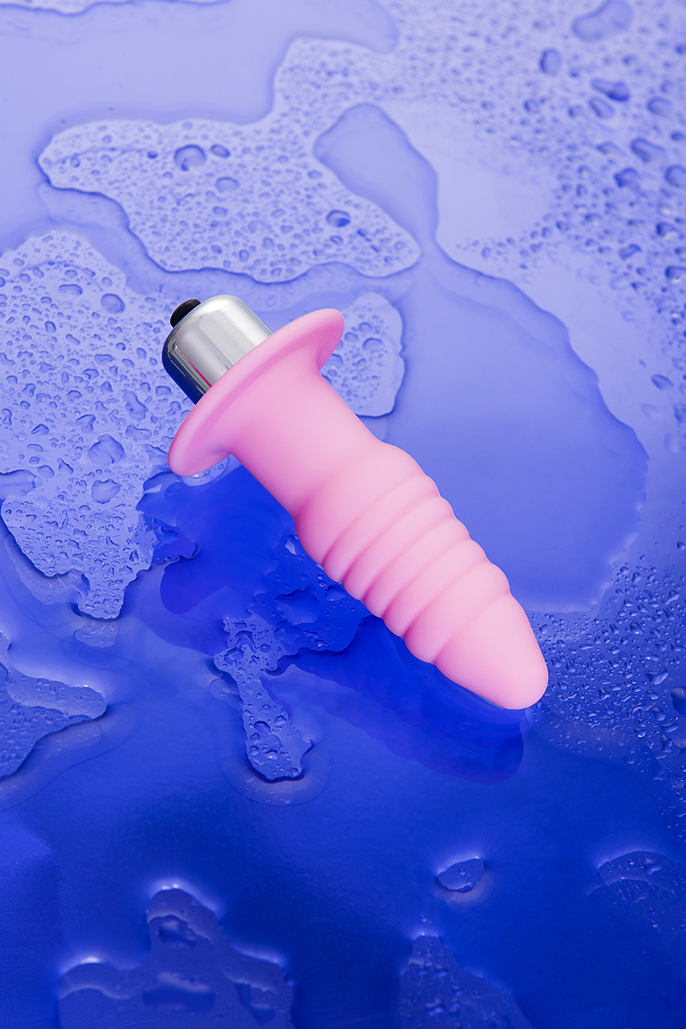 Анальная вибровтулка розовая 9 см