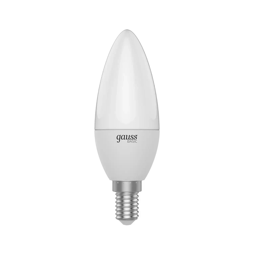 Лампа Gauss LED Basic Свеча 5.5W E14 400lm 3000K  1033116