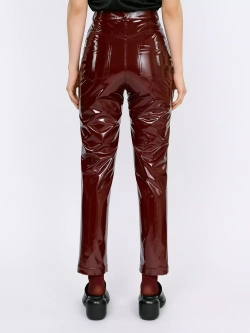 Брюки бордовые из лаке OLA OLA