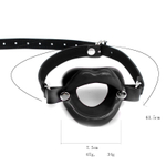 Черный кляп-ротик на регулируемых ремешках (Цвет: черный)