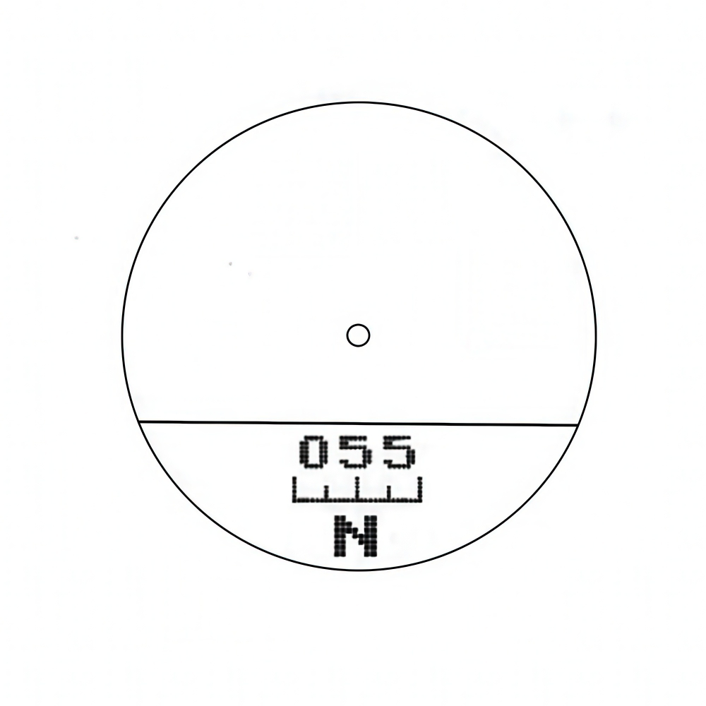 Бинокль Veber Winger 8х40 RFС800 с лазерным дальномером - измерительная сетка