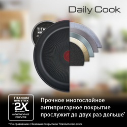 Набор посуды Tefal Daily Cook 9 предметов G713S974