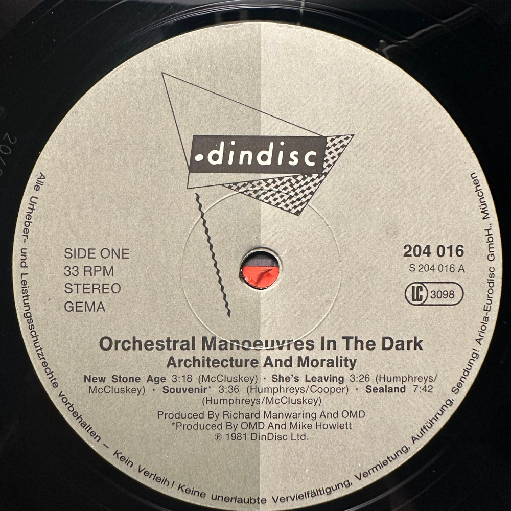 Orchestral Manoeuvres In The Dark - Architecture & Morality (Германия 1981г.)