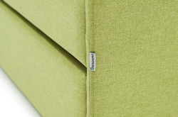 Детская мягкая кровать с ящиком Бельмарко Letmo авокадо рогожка