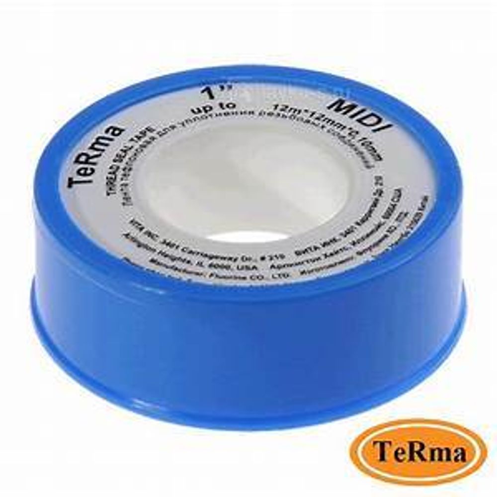 ФУМ лента 12мм*12м*0.1мм TERMA MIDI 1&quot; 10032