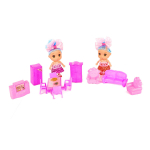 Игрушечный дом для куклы с мебелью и фигурками коробка 666-220F