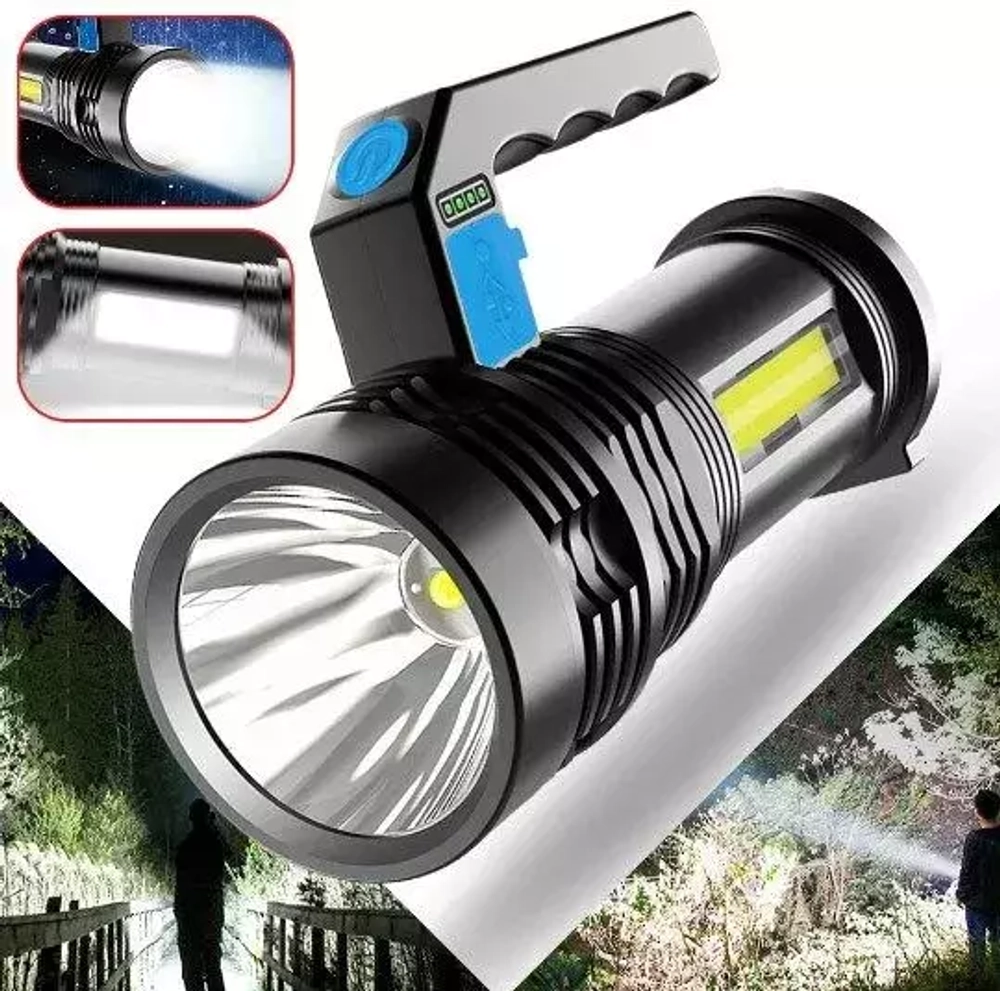 Фонарь ручной аккум. BL-8205 3W+10COB