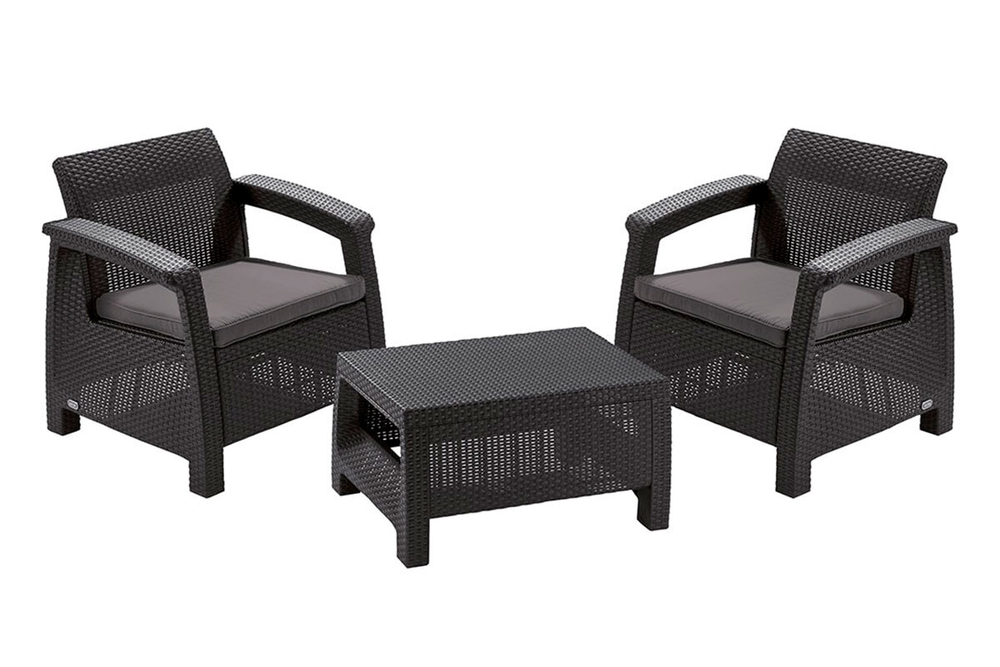 Комплект мебели Corfu Russia Weekend Set (Balcony), графит