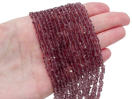 Нить бусин для украшений 4мм (ювелирное стекло)