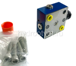 LFA25DBWD2-7X/200 - Крышка для логического клапана, типоразмер Ду25 функционал - DBWD2 = крышка с предохранительным клапаном с ручной настройкой с функцией запирания, под установку распределителя Ду6, два выхода X и Y, элемент регулировки - винт под шестигранник с защитным колпачком, диапазон настройки давления до 200 бар, уплотнение NBR