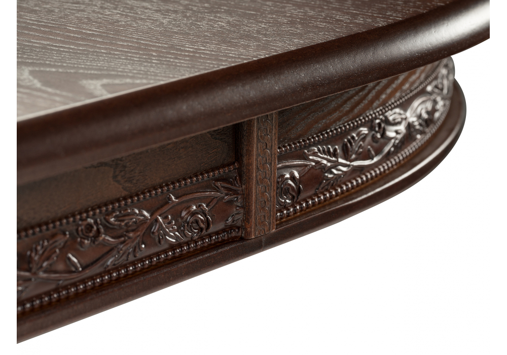 Стол деревянный Woodville Кантри 120 орех с коричневой патиной