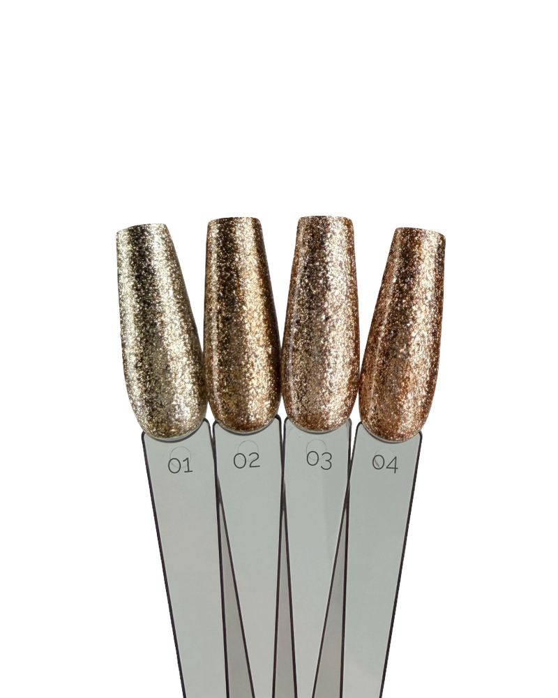 Гель-лак Искорка золото 03 Pink House 10мл