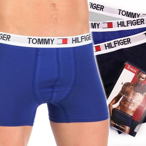 Набор мужских трусов боксеров 3шт (черные ,серые ,голубые) Tommy Hilfiger Classic set