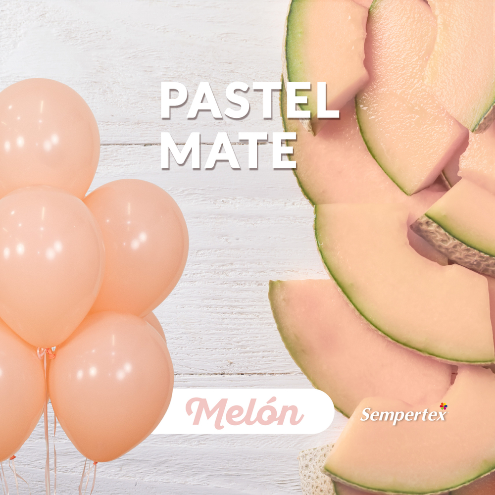 Шар 12" Сочная дыня, Пастель Матовый (Макаронс) (663) / Melon Sp