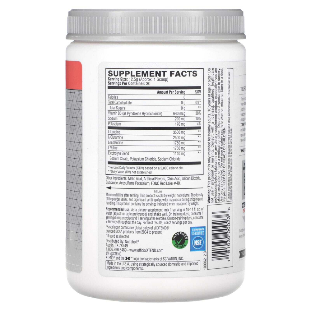 XTEND, The Original 7G BCAA, арбузный взрыв, 375 г (13,2 унции)