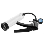 Прозрачная вакуумная помпа с манометром Deluxe Pistol Penis Pump (Цвет: прозрачный)