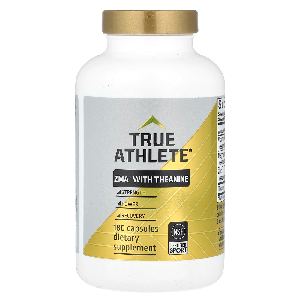 True Athlete, ZMA® с теанином, 180 капсул
