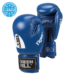 BGT-2010w Боксерские перчатки TIGER WAKO Approved синие