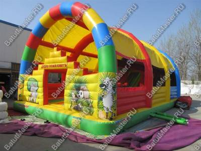 Коммерческий надувной батут "Радуга 2" 13*7*6 м