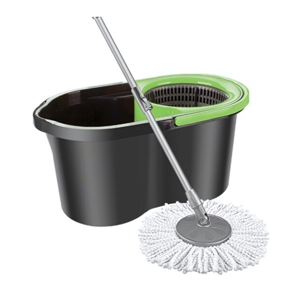 Набор для уборки в индивид. упак. ECO MOP STYLE черн-зеленый.14л