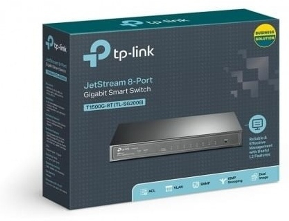 TP-LINK T1500G-8T TL-SG2008 черный